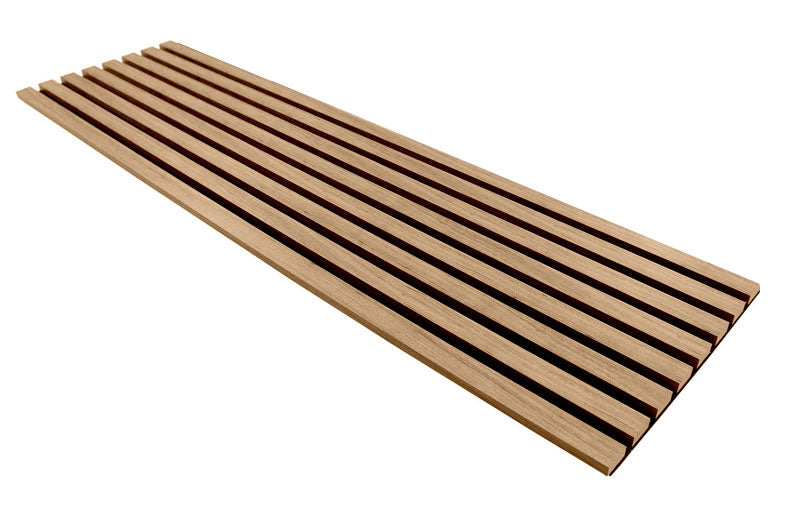 Light Walnut Acoustic Slat Wood Panels for Walls and Ceilings