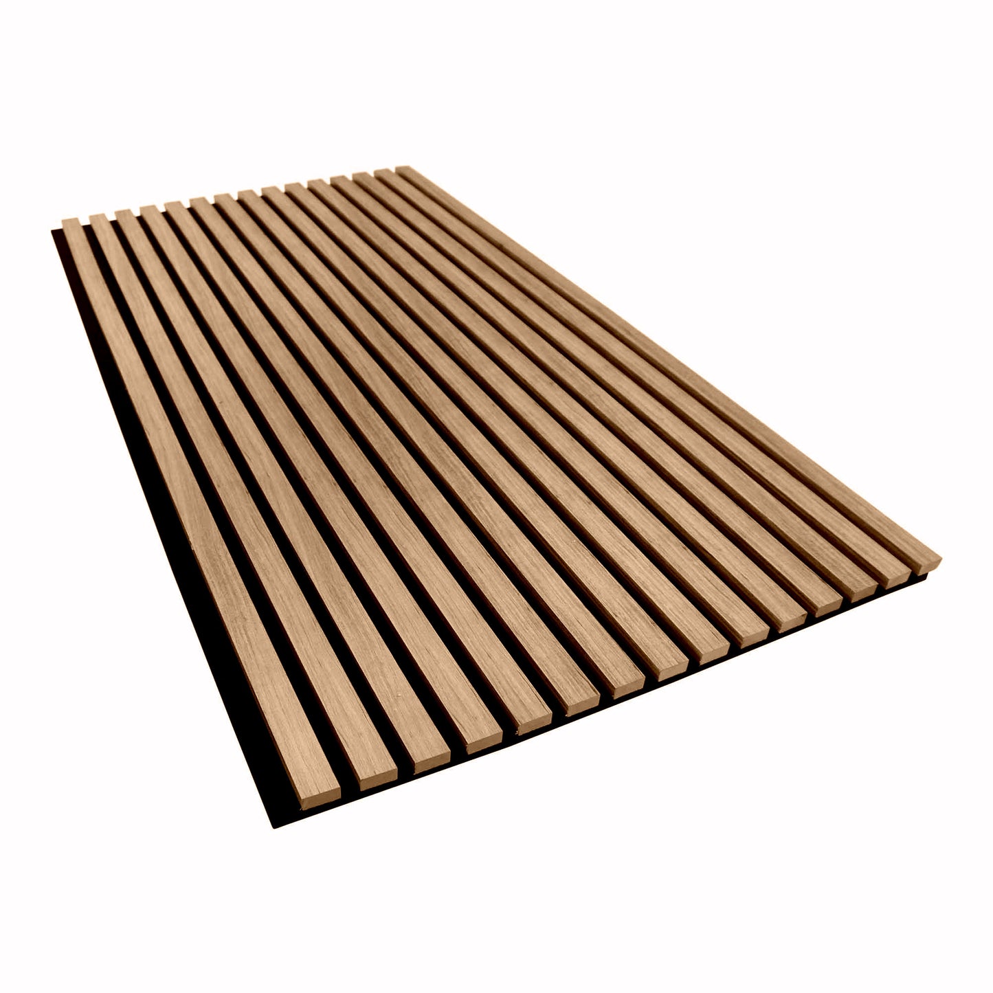 light walnut acoustic slat panels