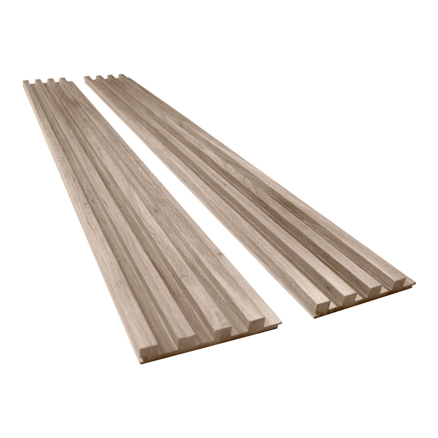 Light Walnut Wood Slat Panels for Walls