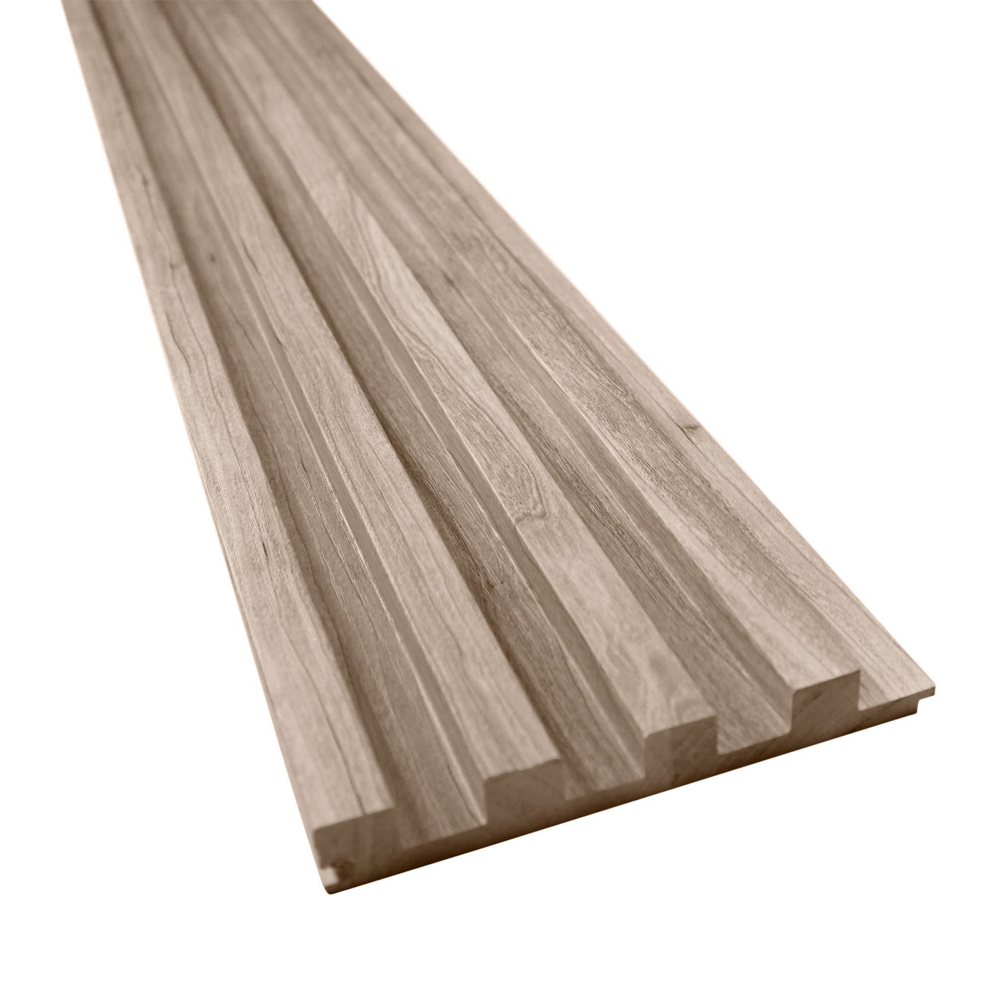Light Walnut Wood Slat Panels for Walls