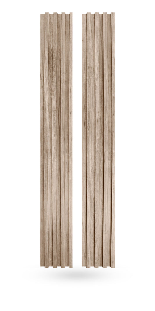 Light Walnut Wood Slat Panels for Walls