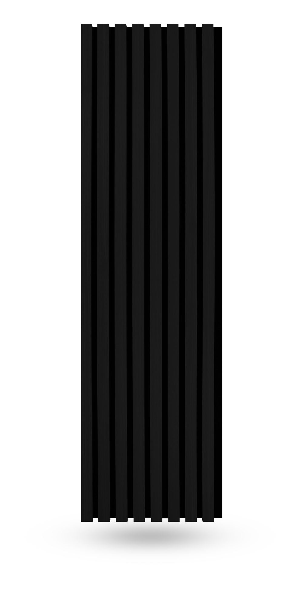 Ultra Black Acoustic Slat Wood Paneling
