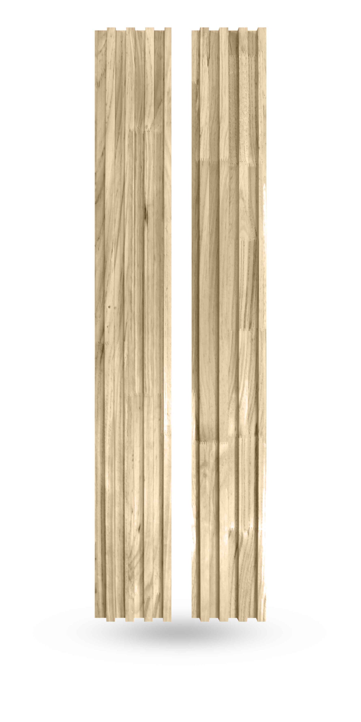 Unfinished Wood Slat Panels for Walls