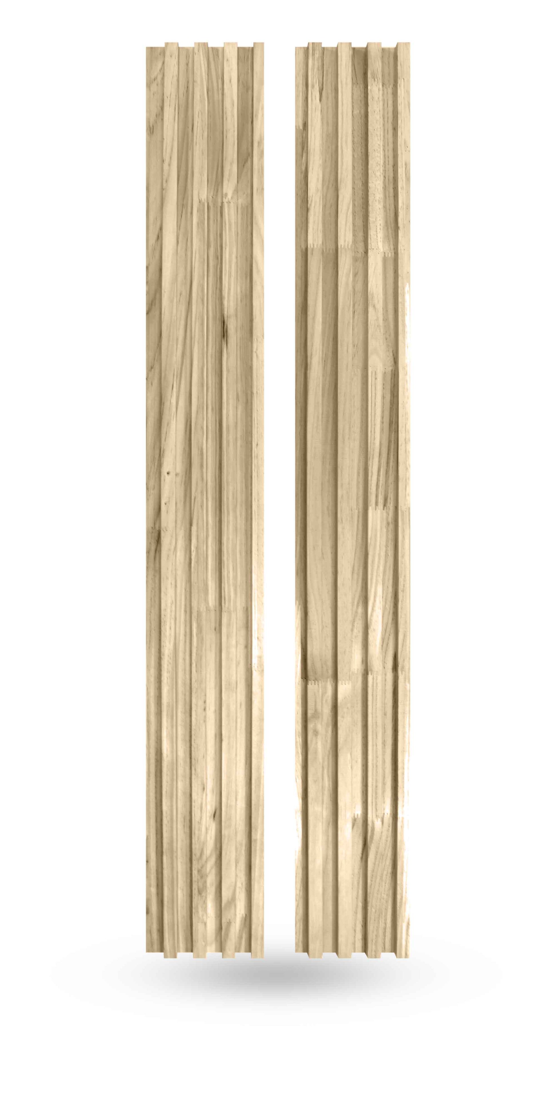 Unfinished Wood Slat Panels for Walls