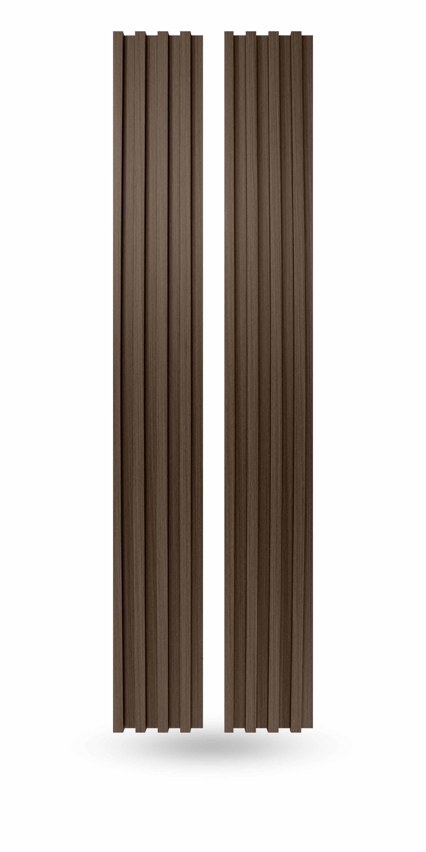 Mocha Brown Wood Slat Panels for Walls