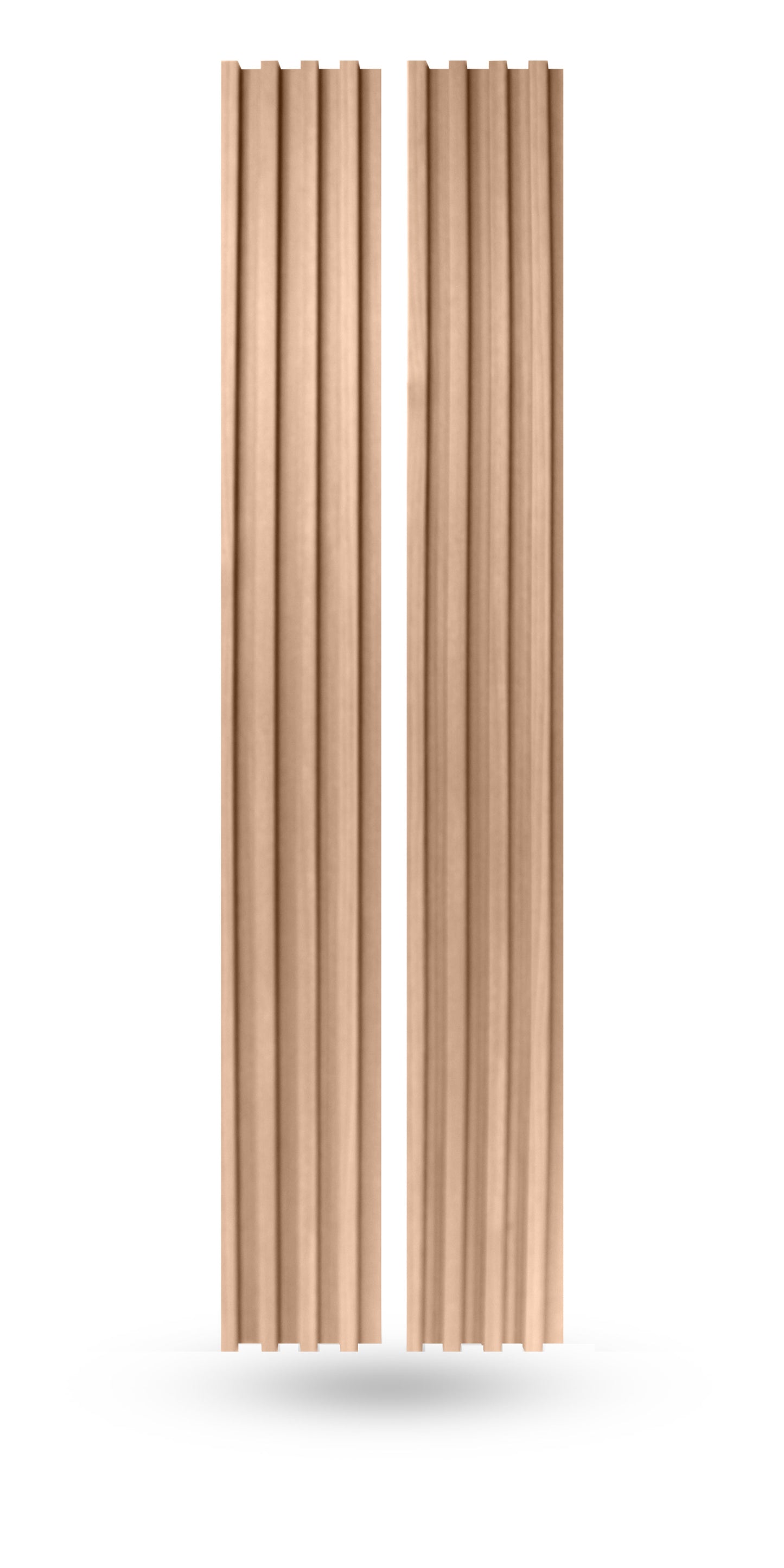 Champagne Oak Wood Slat Panels for Walls - Stout (94" Long and 106" Long) x (5 3/4" Width)