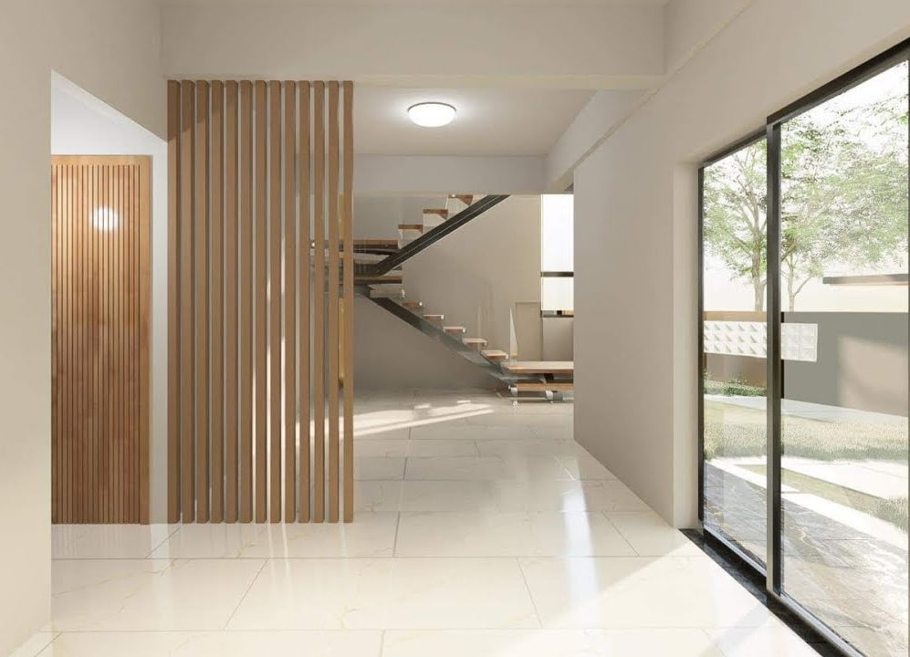 Maple Slat Wood Room Dividers