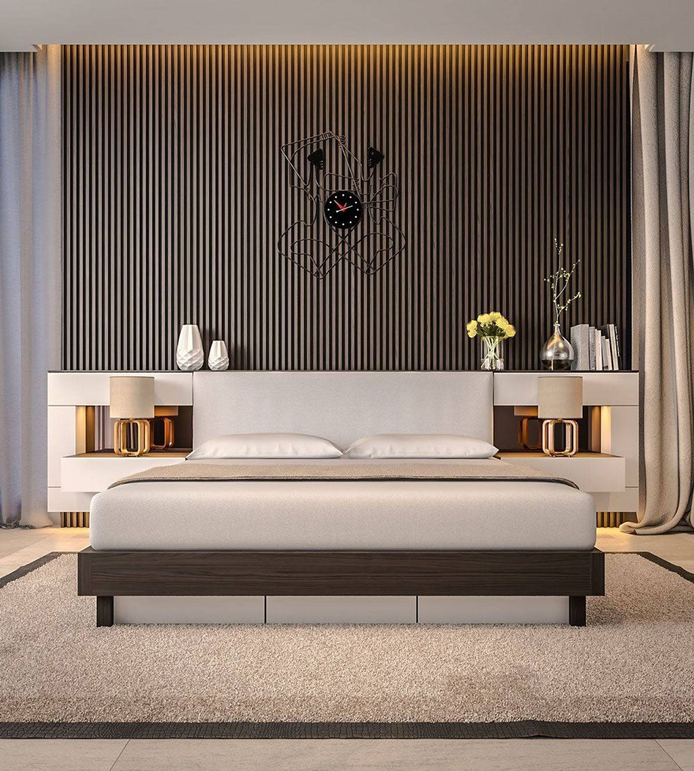 Mocha Brown Wood Slat Panels for Walls - Stout (94" x 5 3/4")