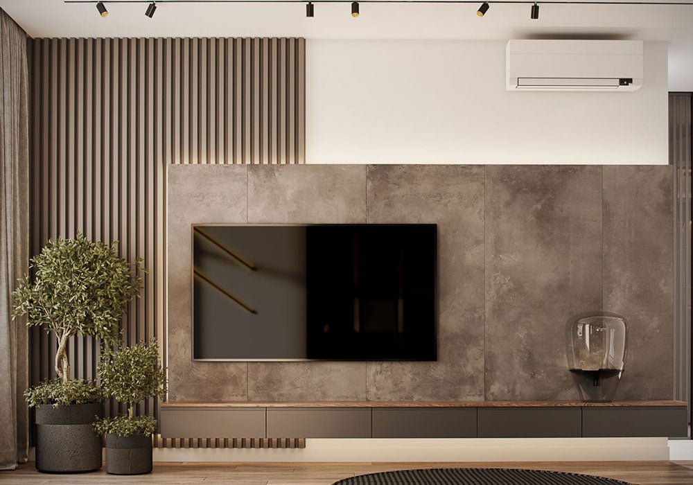 Mocha Brown Wood Slat Panels for Walls - Stout (94" x 5 3/4")
