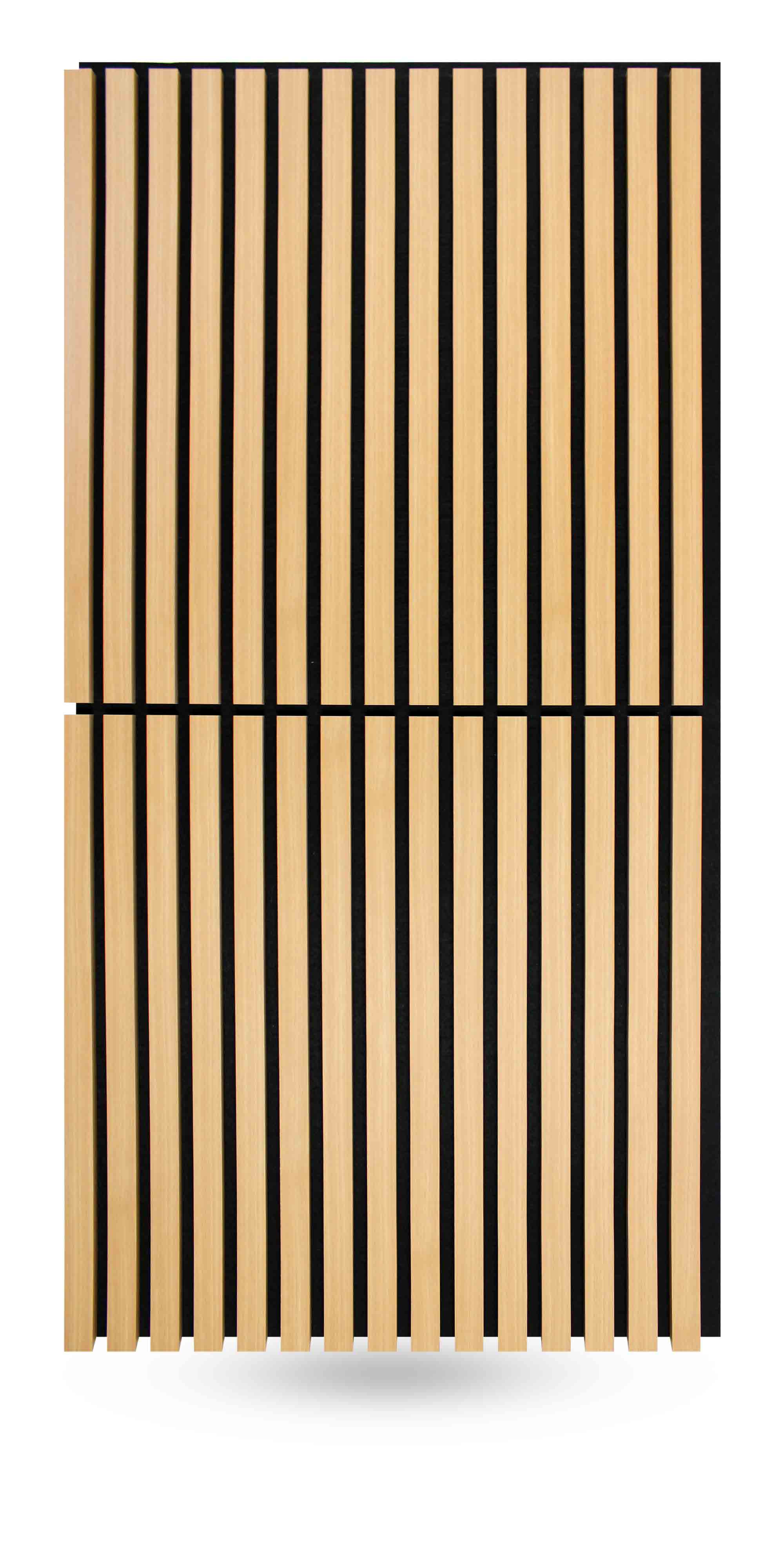 Sustainable White Oak Modular Wall Panel Natural Wood Acoustic Slat