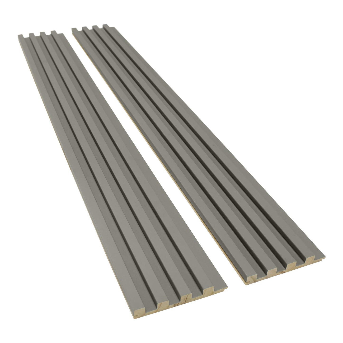 Pebble Gray Slat Wood Panels for Walls