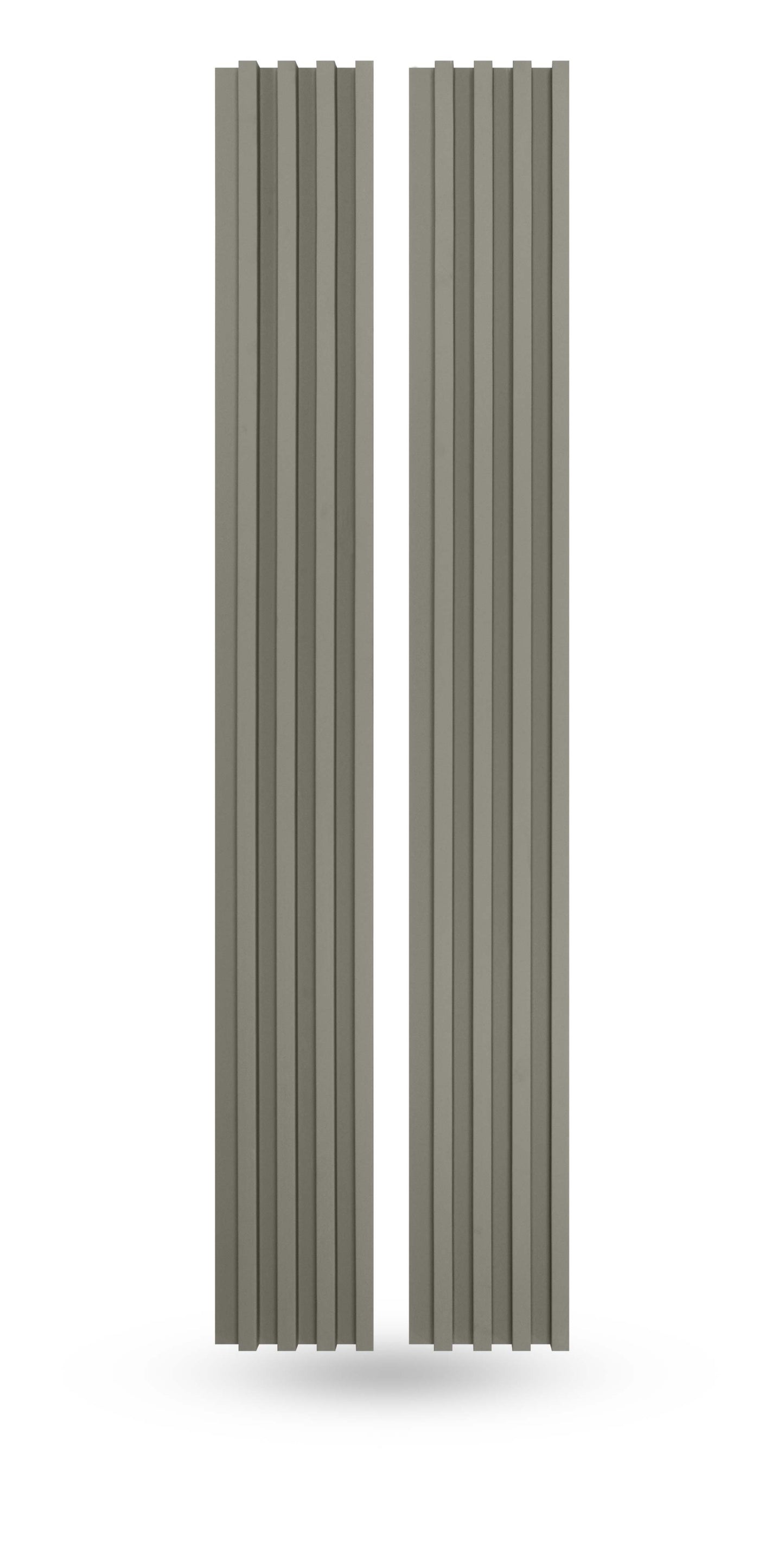 Pebble Gray Slat Wood Panels for Walls