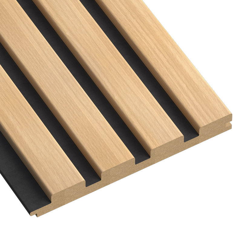 Maple With Black Accents With Black Accents Wood Slat Panels for Walls - Stout