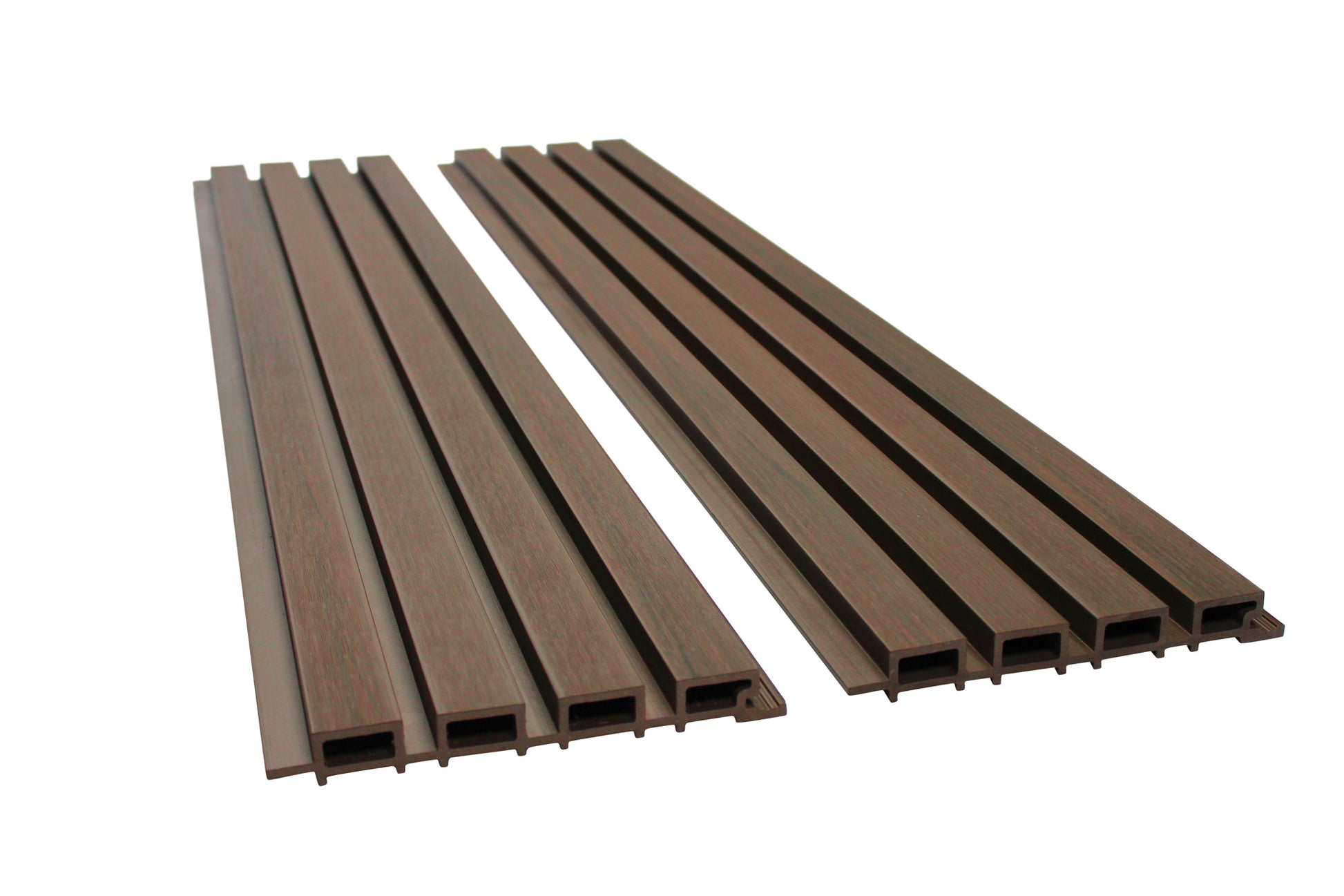 Brown Slat Panels for Outdoors