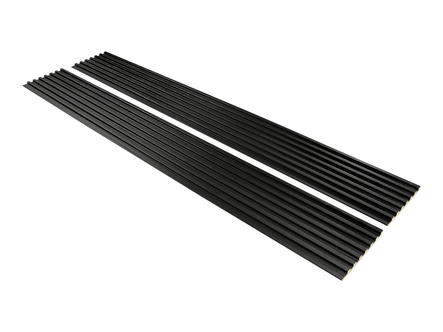 Ultra Black Slat Wood Panels for Walls