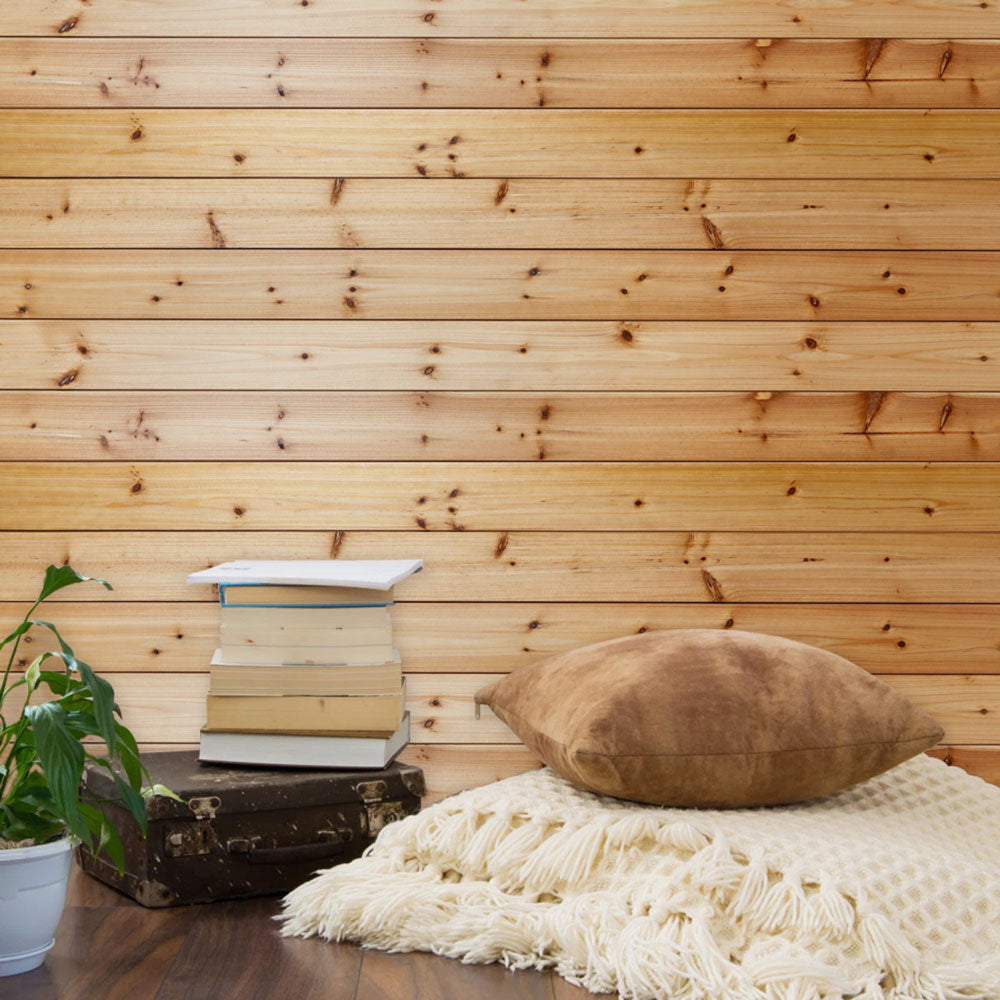 Unfinished Cedar Wood Shiplap Siding Boards for Interior, Exterior Walls