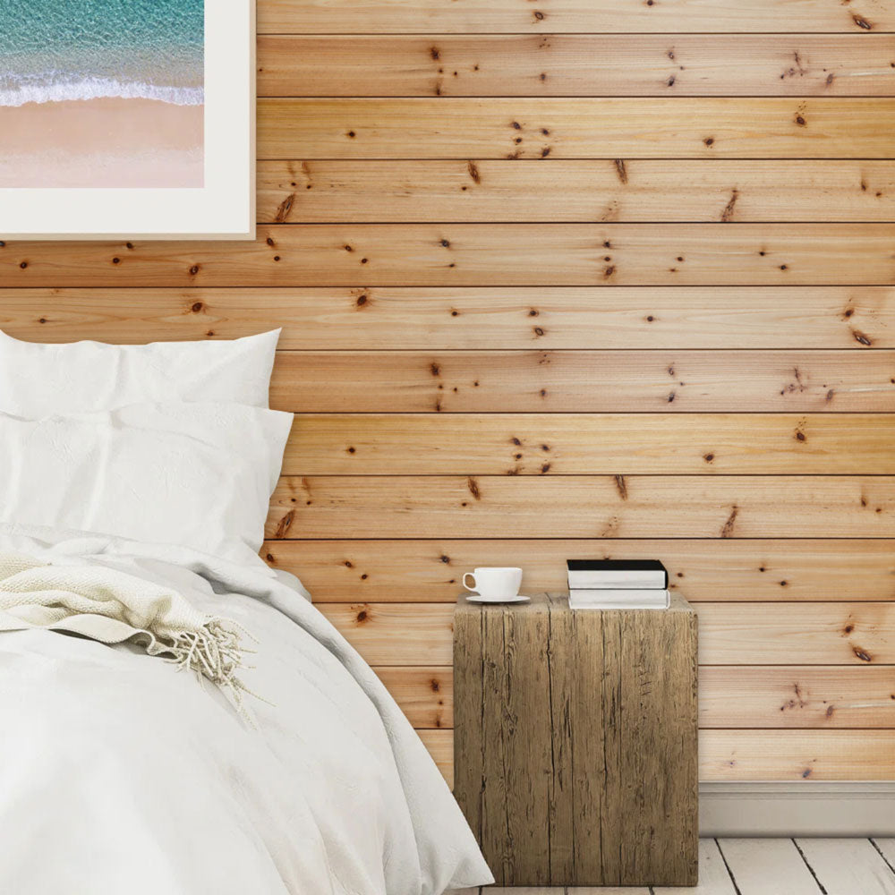 Unfinished Cedar Wood Shiplap Siding Boards for Interior, Exterior Walls