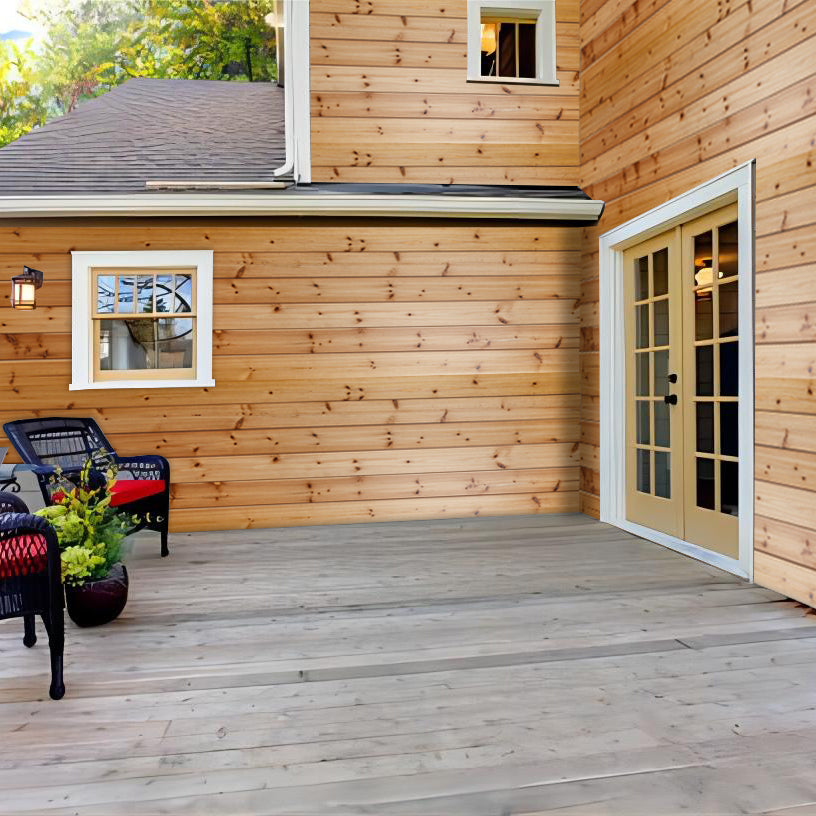 Unfinished Cedar Wood Shiplap Siding Boards for Interior, Exterior Walls