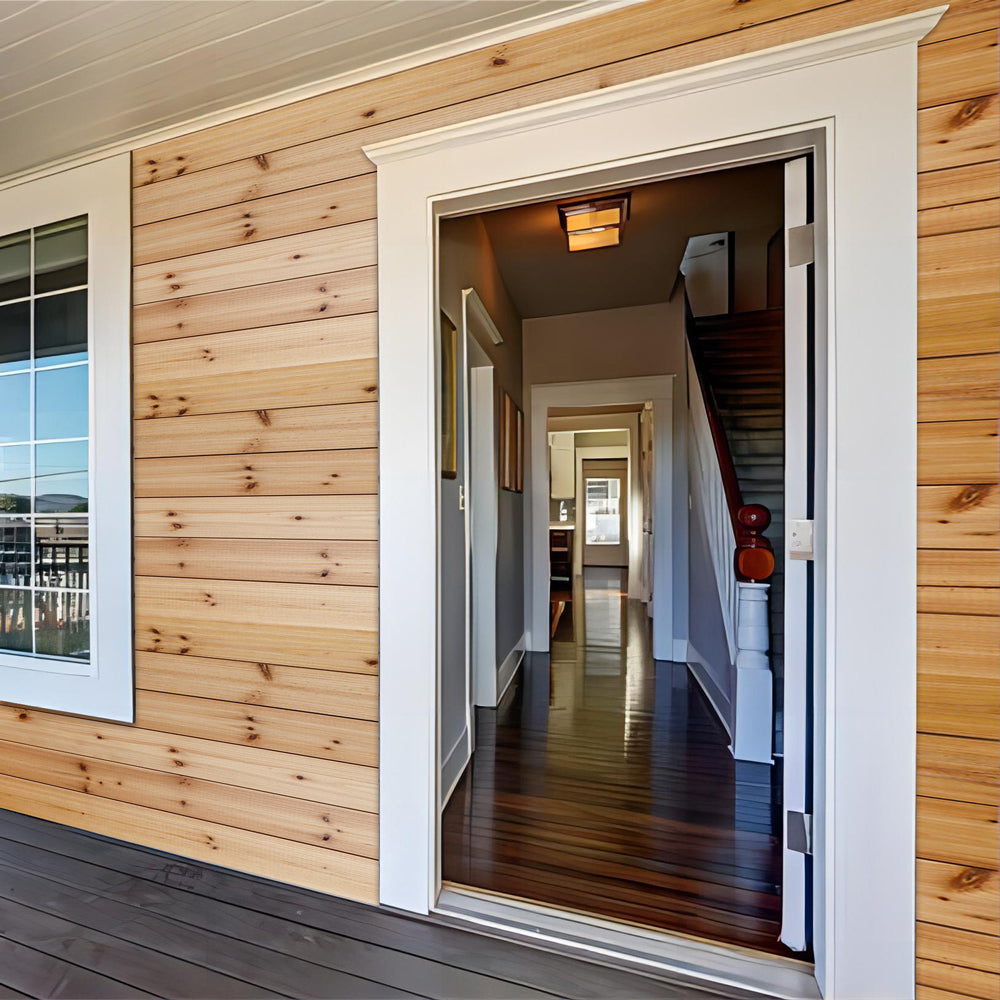 Unfinished Cedar Wood Shiplap Siding Boards for Interior, Exterior Walls