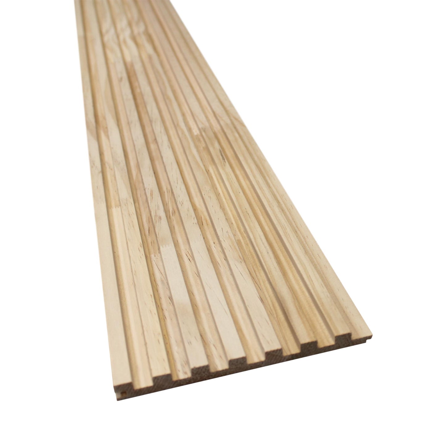 Unfinished Slat Wood Panels for Walls, Paint and Stain Grade - Sleek (106" x 5 3/4")
