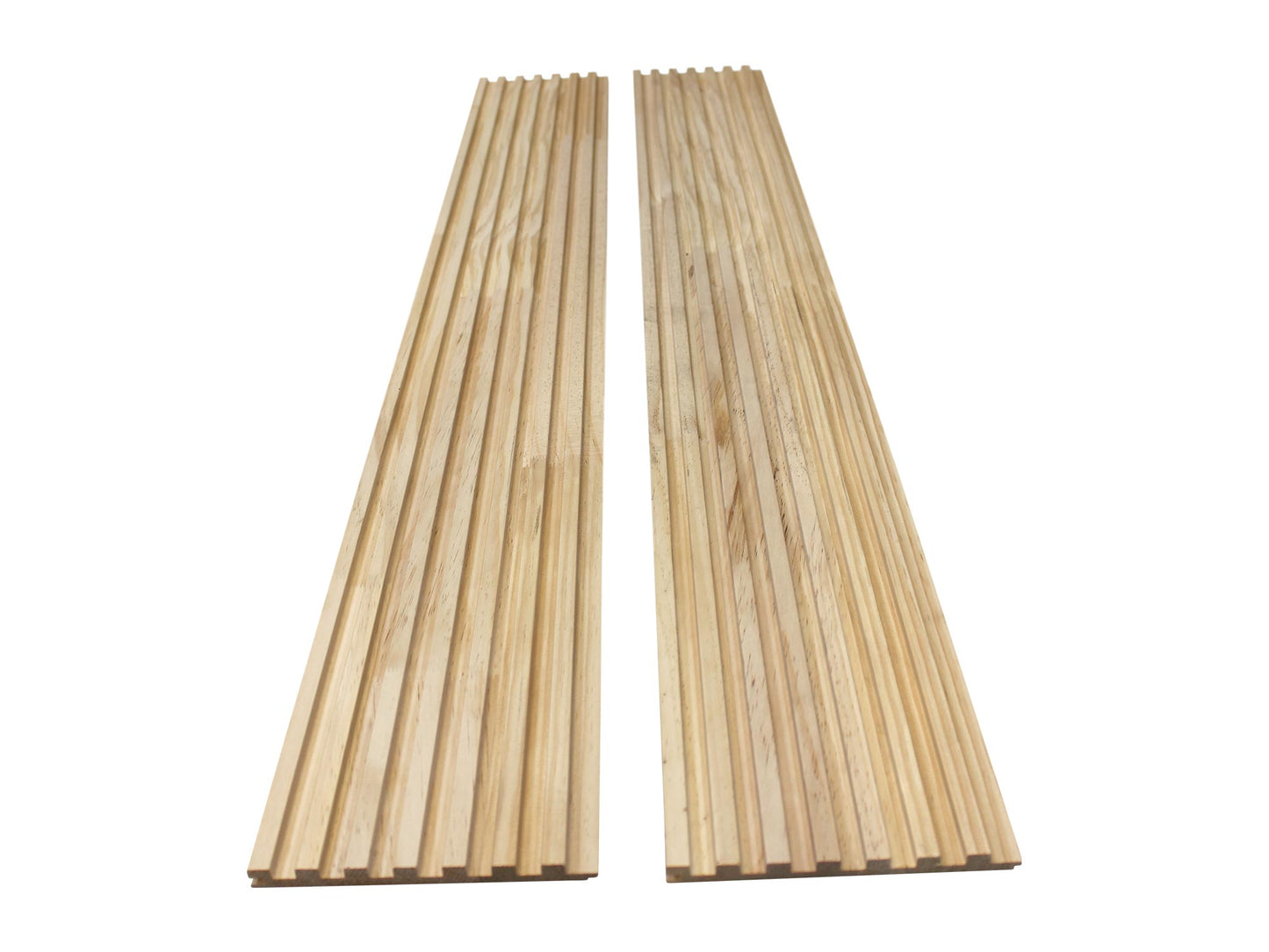 Unfinished Slat Wood Panels for Walls, Paint and Stain Grade - Sleek (106" x 5 3/4")