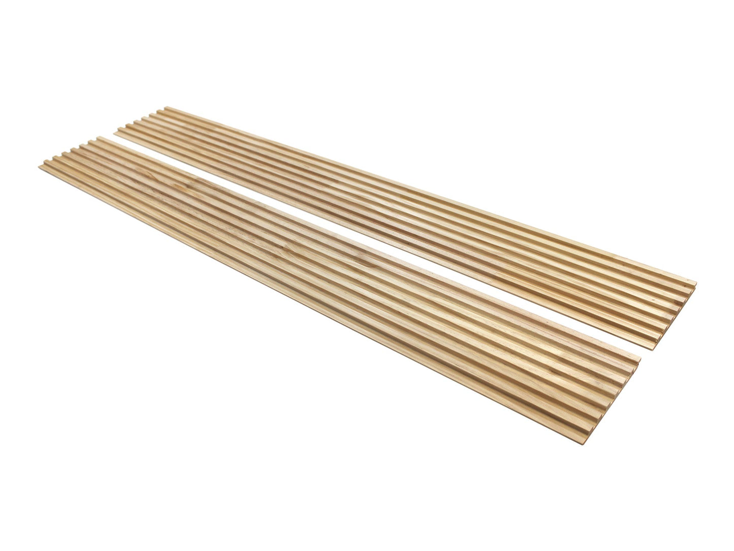 Unfinished Slat Wood Panels for Walls, Paint and Stain Grade - Sleek (106" x 5 3/4")