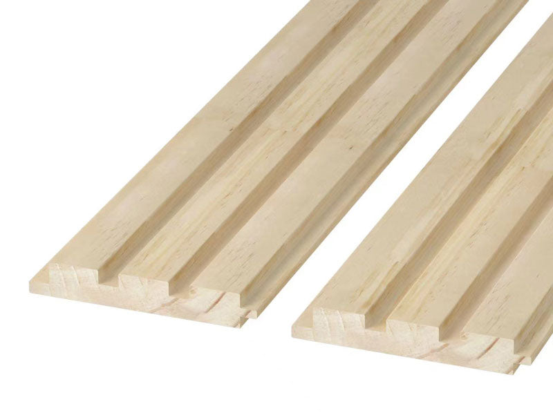 Unfinished Slat Wood Wall Panels Stain or Paint Grade