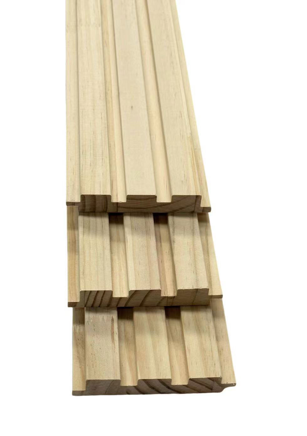 Unfinished Slat Wood Wall Panels Stain or Paint Grade