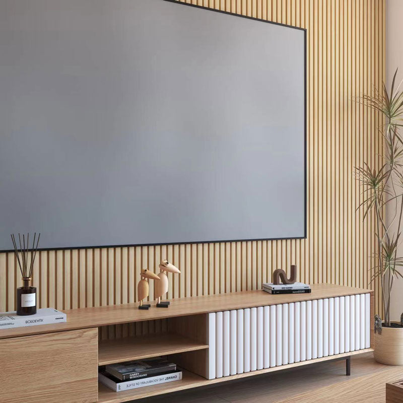 Unfinished Slat Wood Wall Panels Stain or Paint Grade