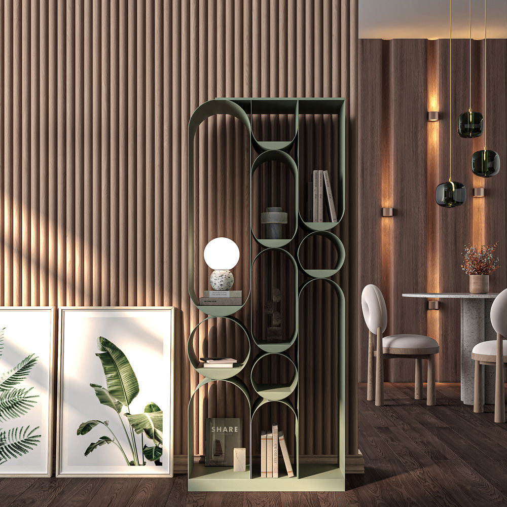 Rounded Unfinished Slat Wood Panels for Walls