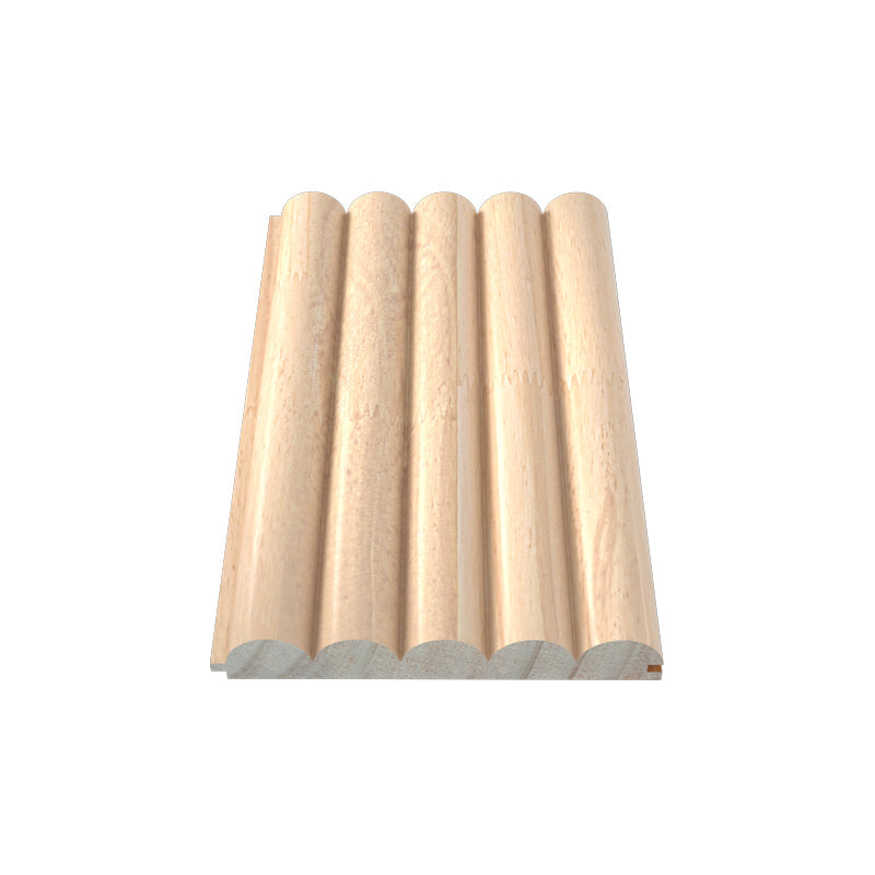 Rounded Unfinished Slat Wood Panels