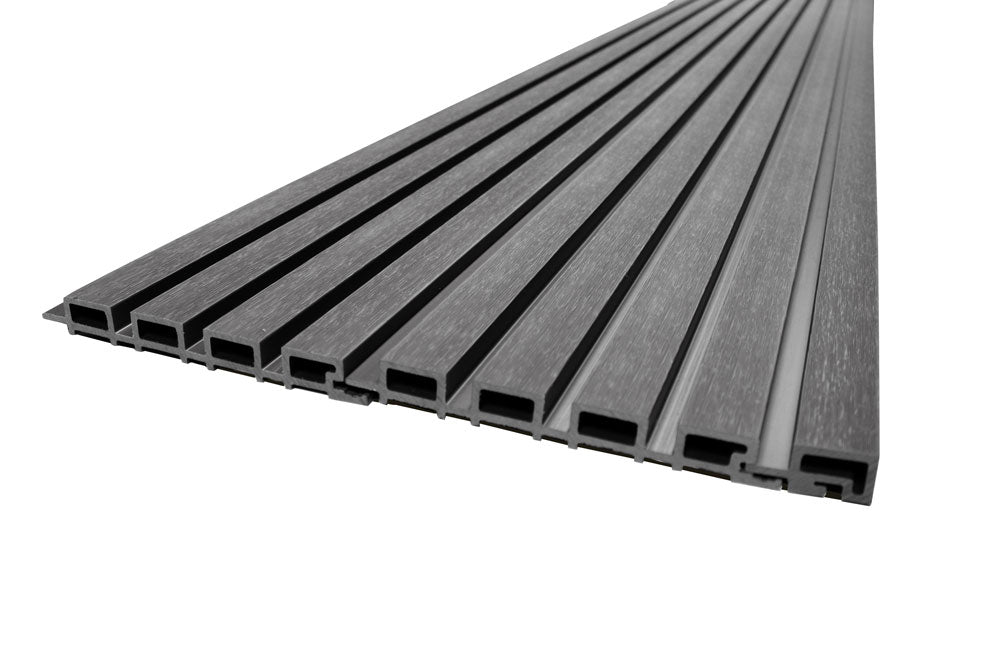 Gray Universal Trim End Cap, Corner Piece Molding For Exterior Wall Panels