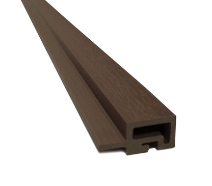 Dark Brown Universal Trim End Cap, Corner Piece Molding For Exterior Wall Panels