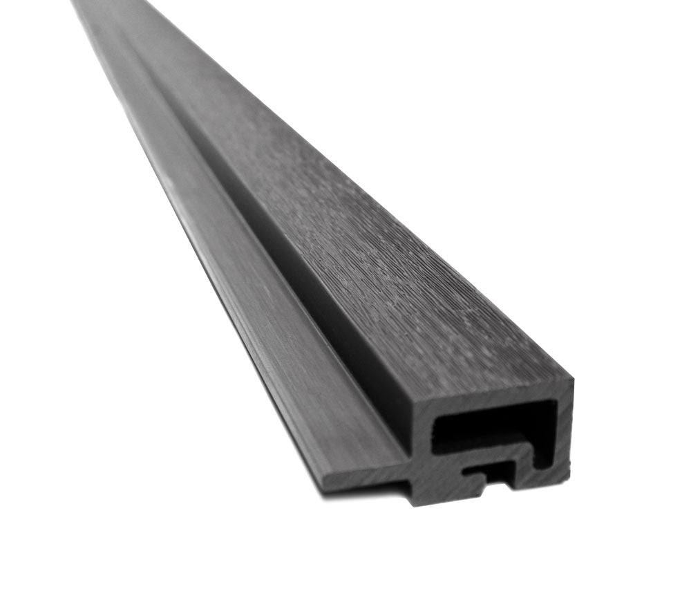 Gray Universal Trim End Cap, Corner Piece Molding For Exterior Wall Panels