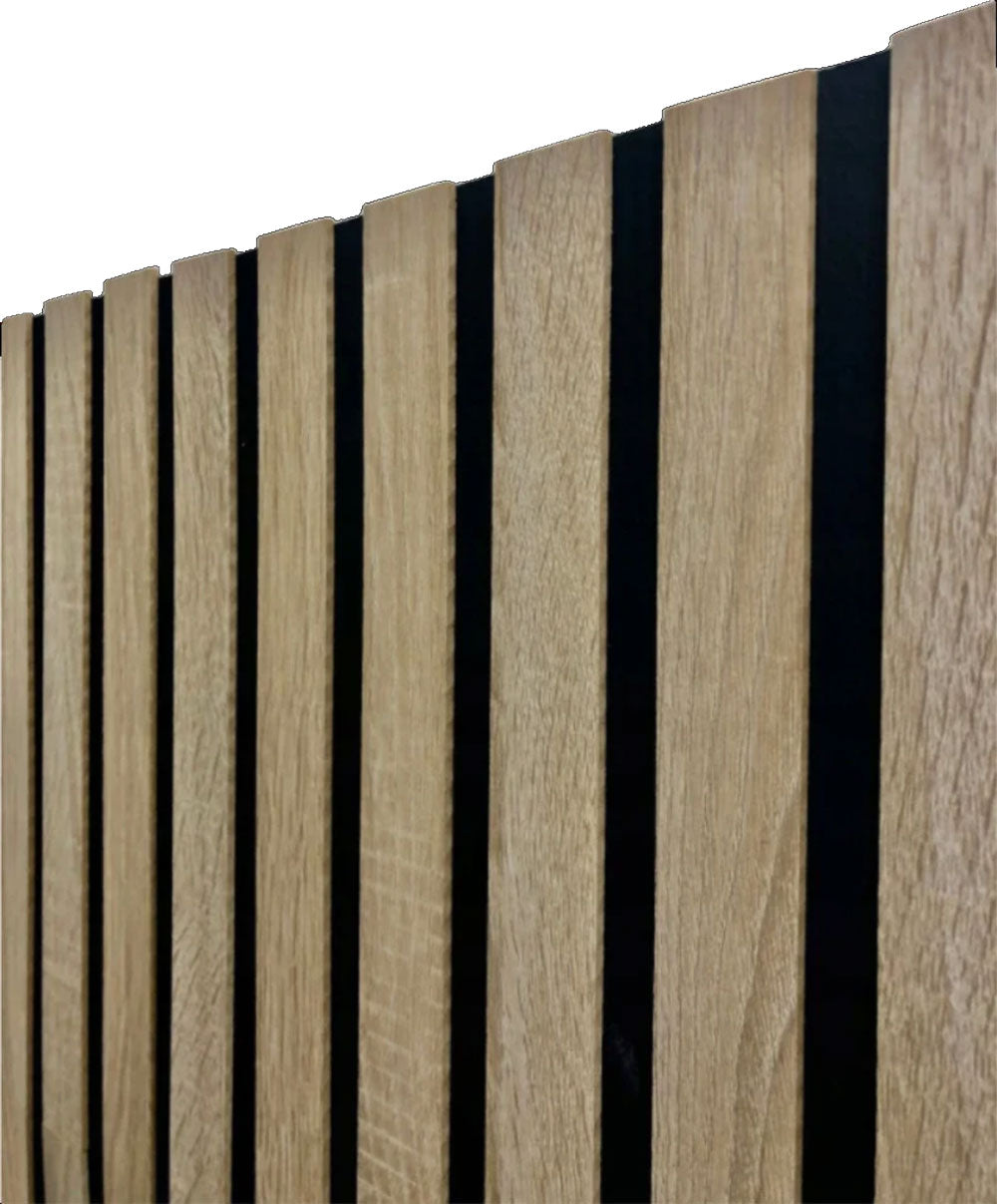 White Oak Vinyl Slat Panels For Walls