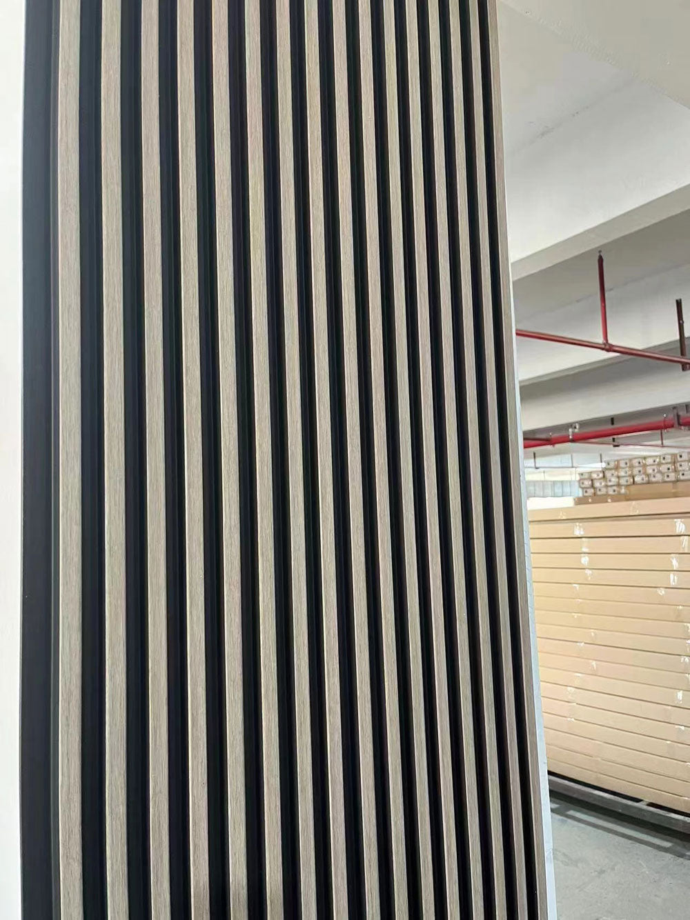 White Oak Vinyl Slat Panels For Walls
