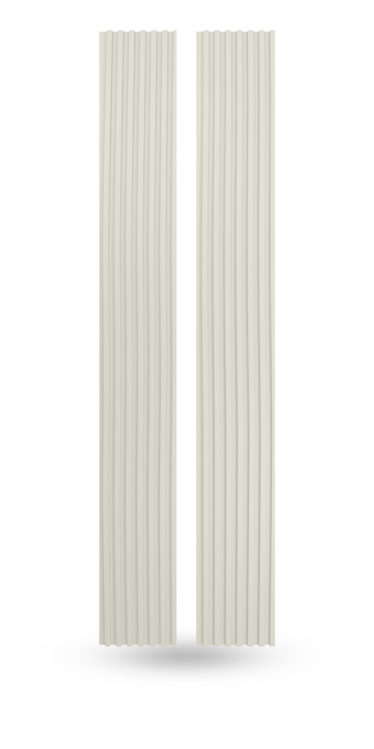 off-white slat wood panels for walls