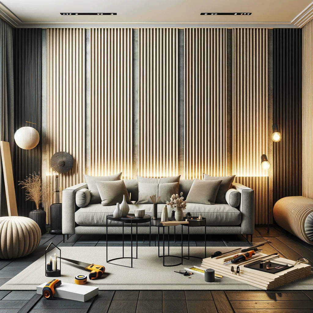 diy design with slatted wall panels