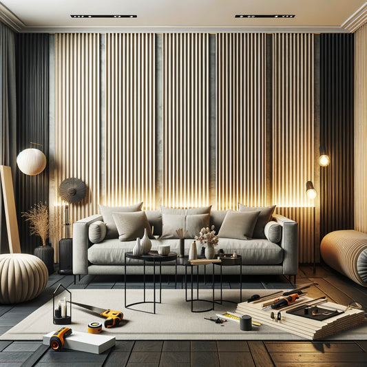 diy design with slatted wall panels
