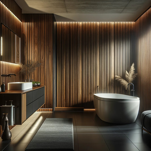bathroom wood wall panels