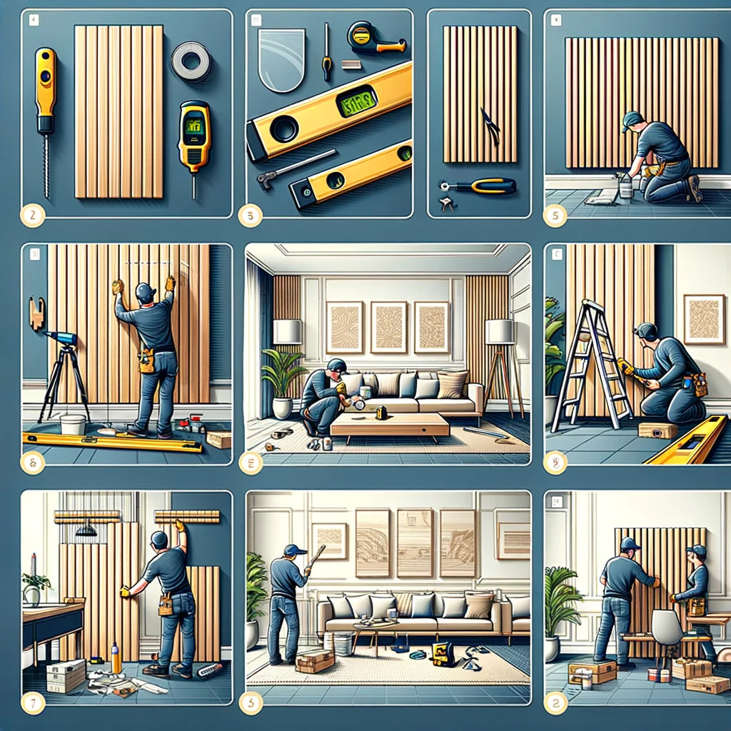 installing acoustic wood panels