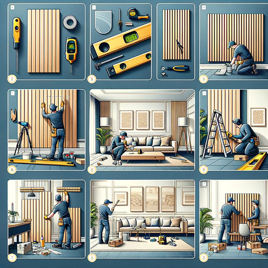installing acoustic wood panels