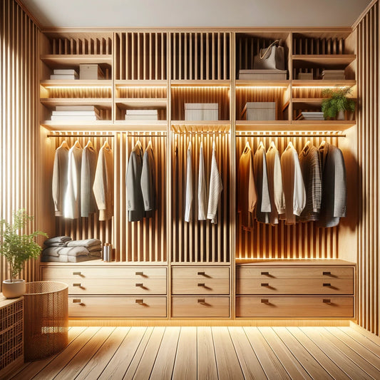 wall slats for closet