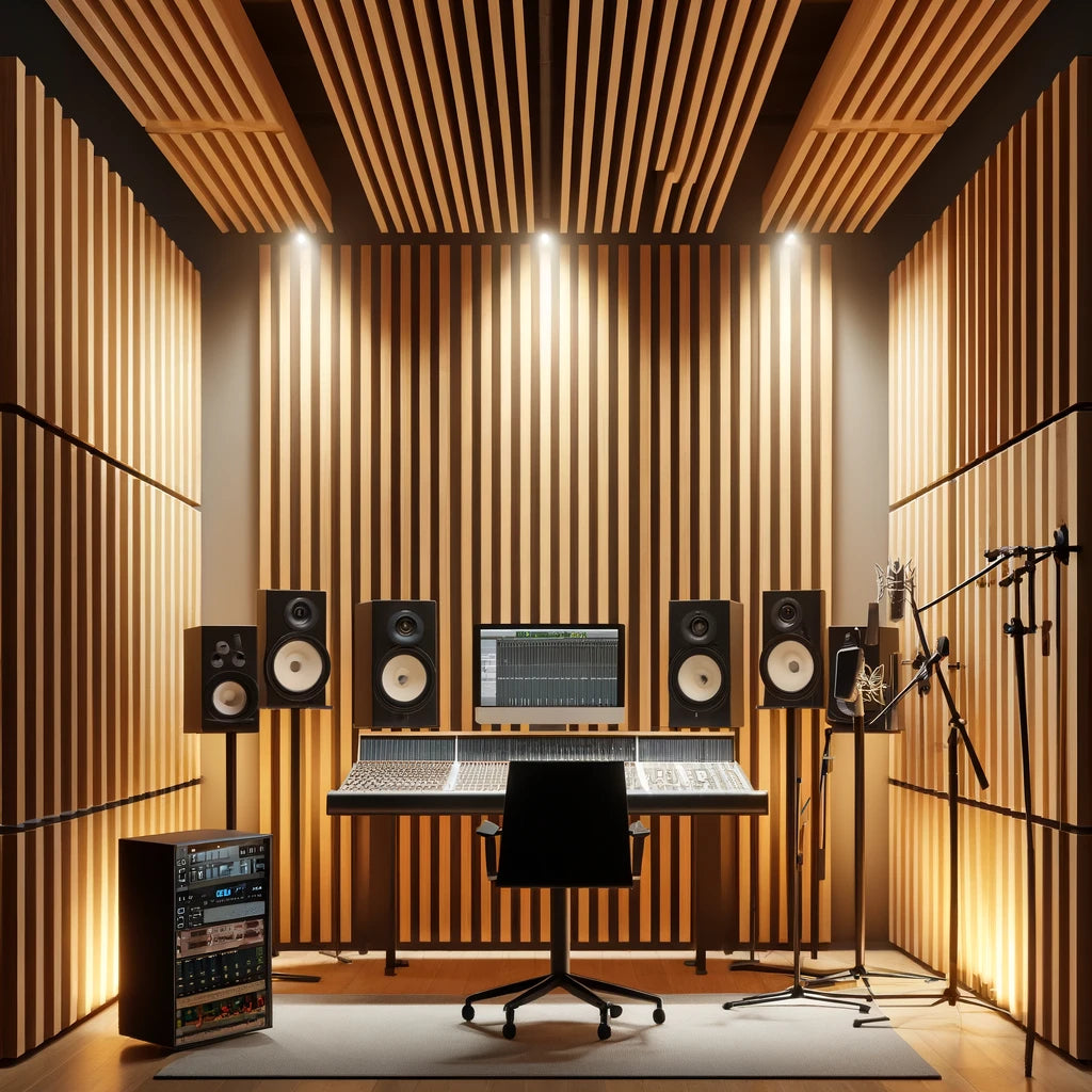 acoustic wall panelling music studio