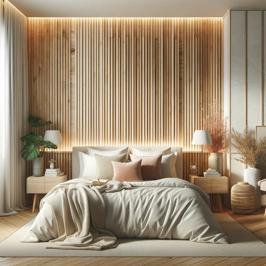 wall slats in bedroom inspiration