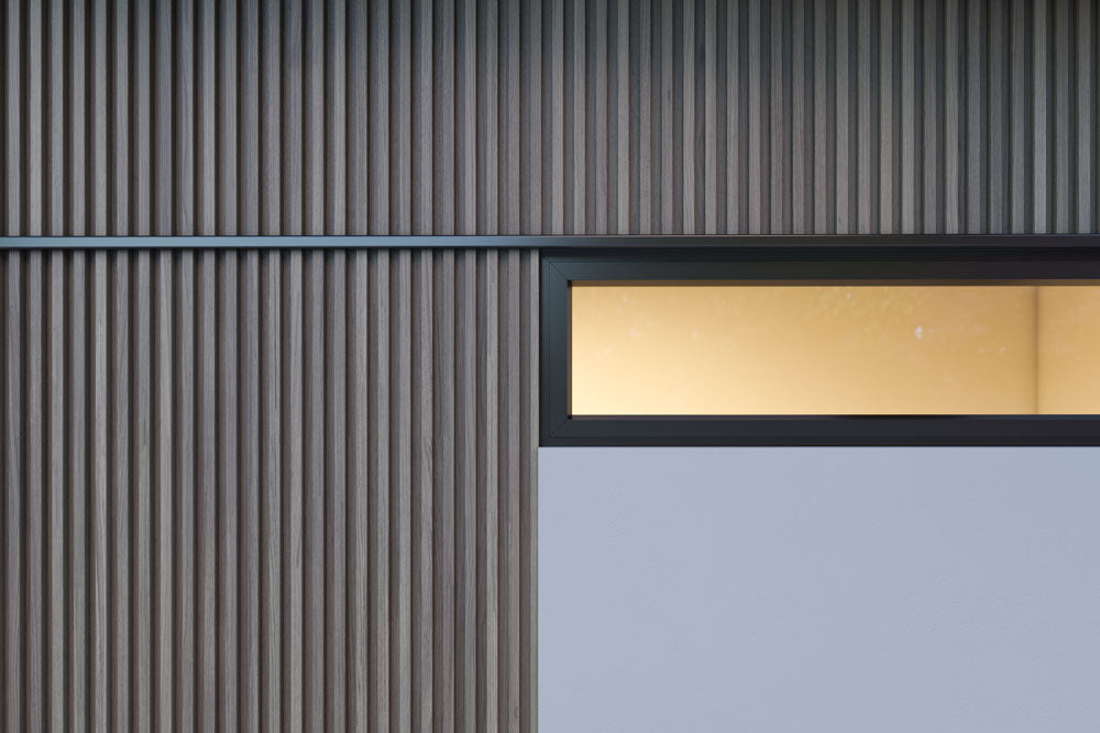 Gray Oak Exterior Slat Siding Outdoor Wall Cladding Panels