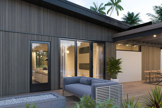 Gray Oak Exterior Slat Siding Outdoor Wall Cladding Panels 5 Strip: 1 ...