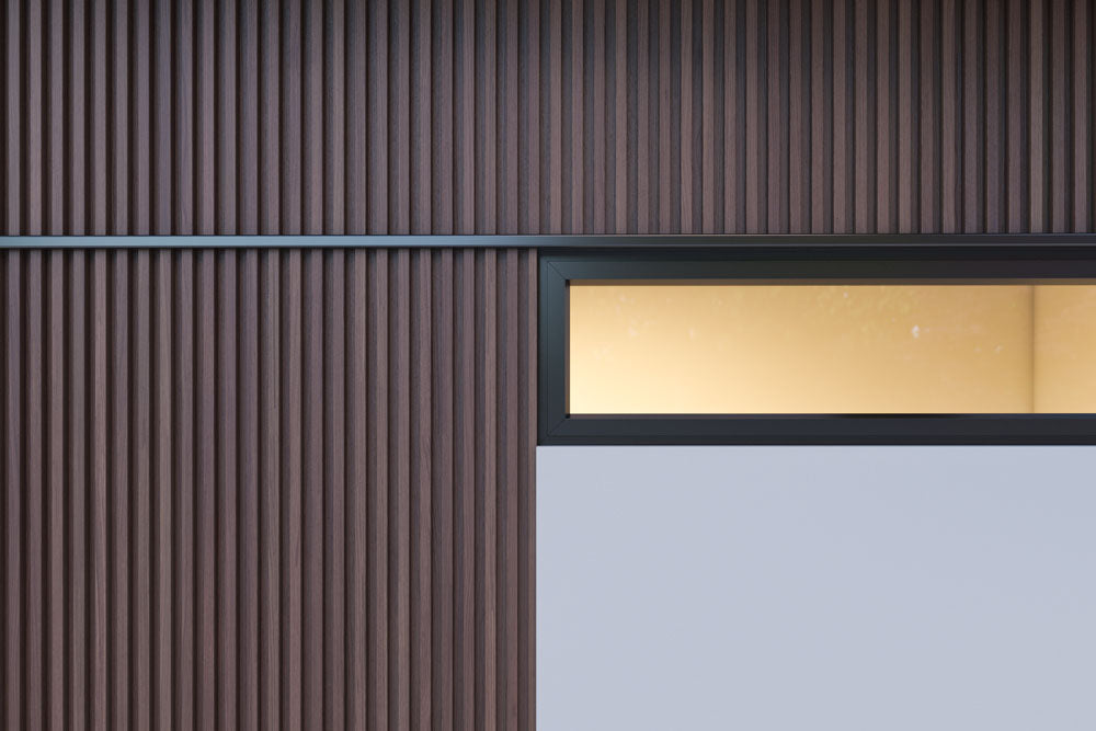 Mahogany Exterior Slat Siding Outdoor Wall Cladding Panels