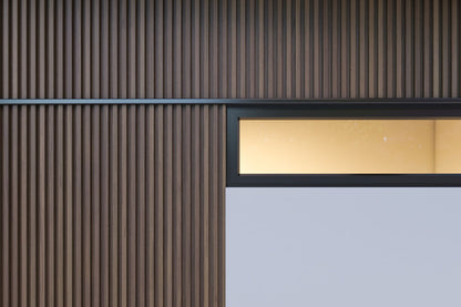 Weathered Teak Exterior Slat Siding Outdoor Wall Cladding Panels