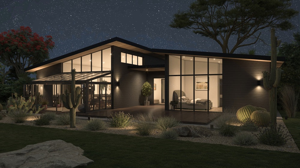 Brisas™ Bi-Fold Door Glass Sunroom &amp; Solarium (Black – 16.7 ft. Wide)